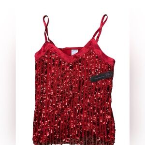 No Boundaries Red Sequin Cami – Party, Holiday, Valentine’s Top